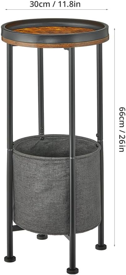 Detalle de ZEXVIDA Round Side Table 26-Inch Height
