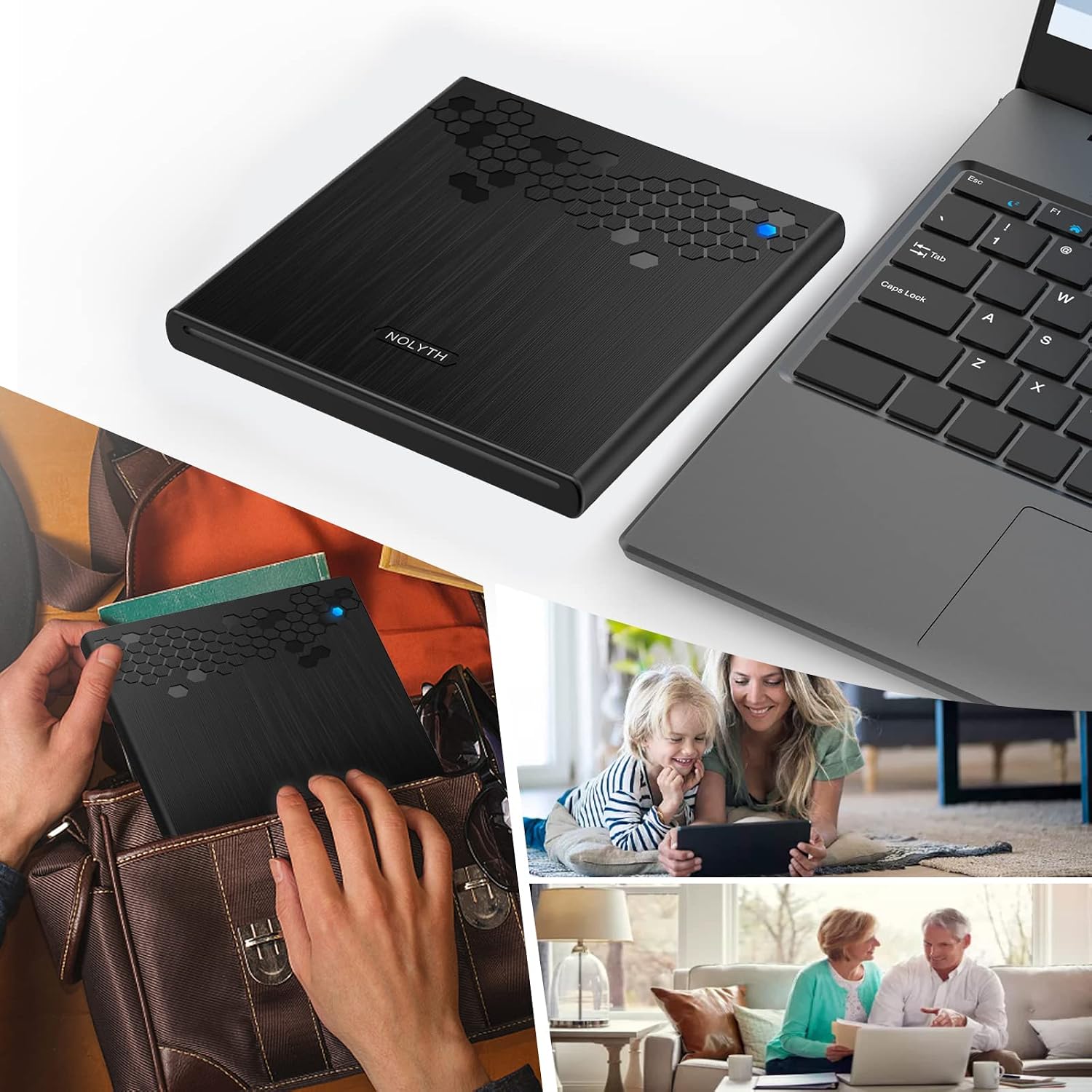 Detalle 2 de NOLYTH Externes DVD-Laufwerk USB C