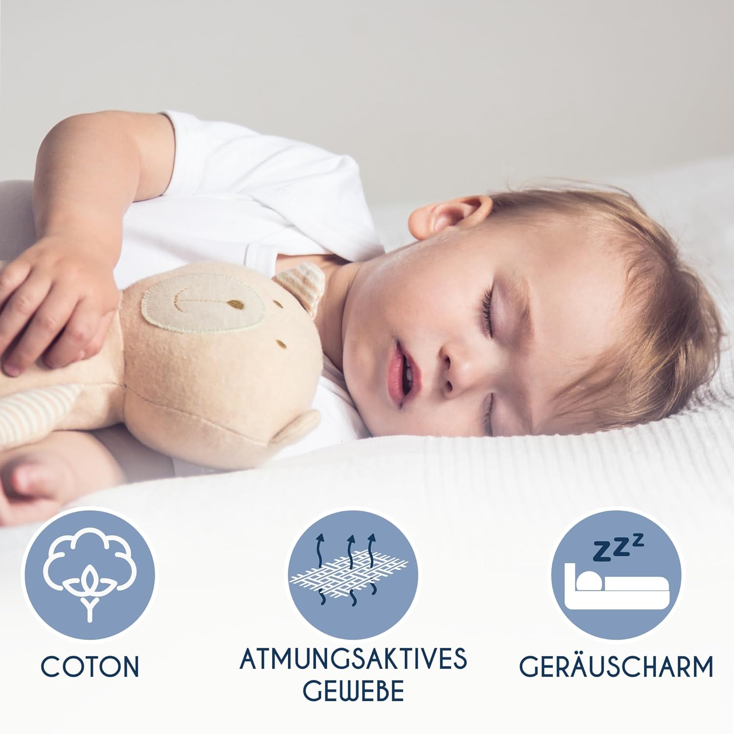 Thumbnail 3 de Dreamzie Matratzenschoner 60x120 cm – Wasserdicht, hypoallergen, atmungsaktiv (Oeko-Tex) – ideal für Babys