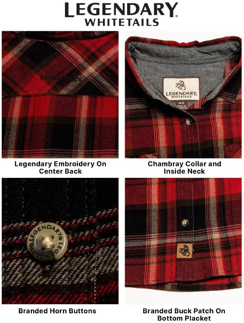 Detalle 2 de Legendary Whitetails Cottage Escape Flannel – damska koszula bawełniana z długim rękawem