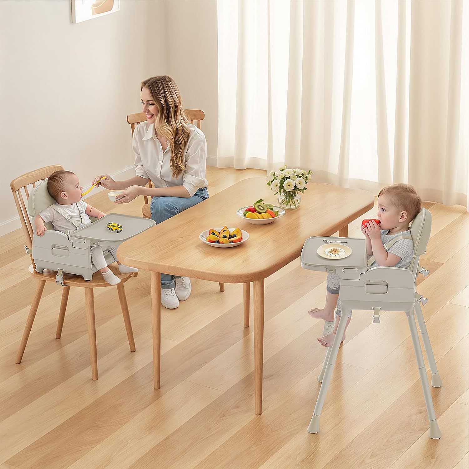 Detalle 2 de Obee Odee Portable Baby High Chair with PU Cushion