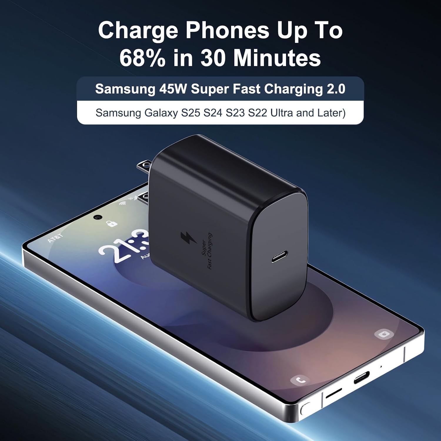 Detalle 2 de LKBeau XHD-PD45W 45W USB-C Wall Charger with PPS Fast Charging