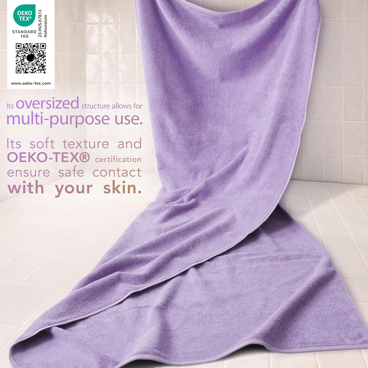 Thumbnail 2 de Cotton Paradise 40x80 Oversized Bath Sheet