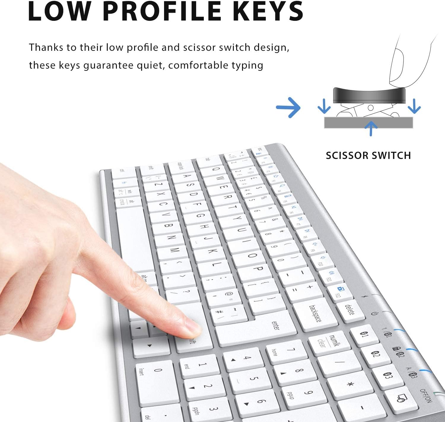 Thumbnail 2 de iClever Wireless Bluetooth Keyboard 45d