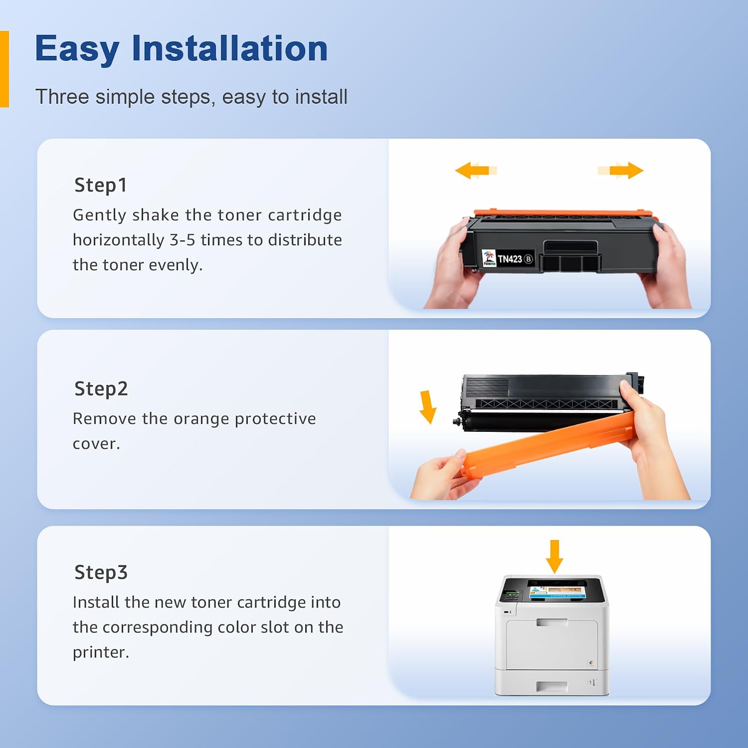 Detalle 1 de Palmtree TN423 Compatible Toner 4-Pack for Brother 🖨