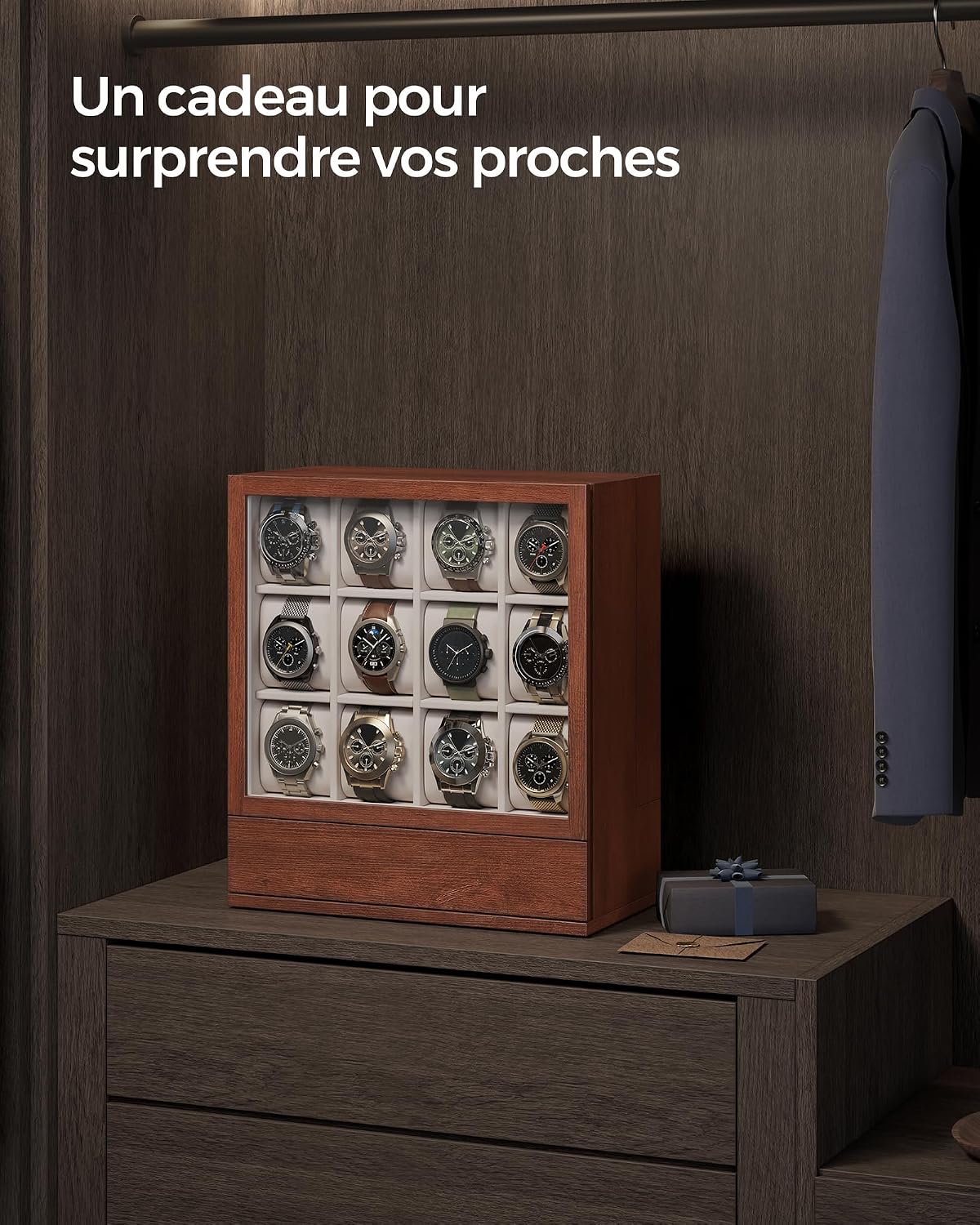 Detalle 2 de Boîte à montres SONGMICS 12 emplacements