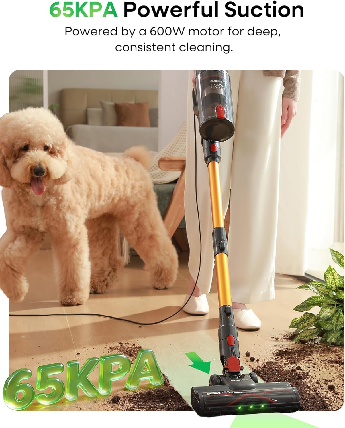Thumbnail 1 de FAMIVAC Corded Vacuum Cleaner: 600W Power, 7m Cord, 60KPa Suction and 6-in-1 Versatility