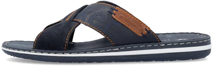 Detalle 2 de Rieker Herren Pantoletten 21098 – bequeme Slipper mit normaler Weite (G)
