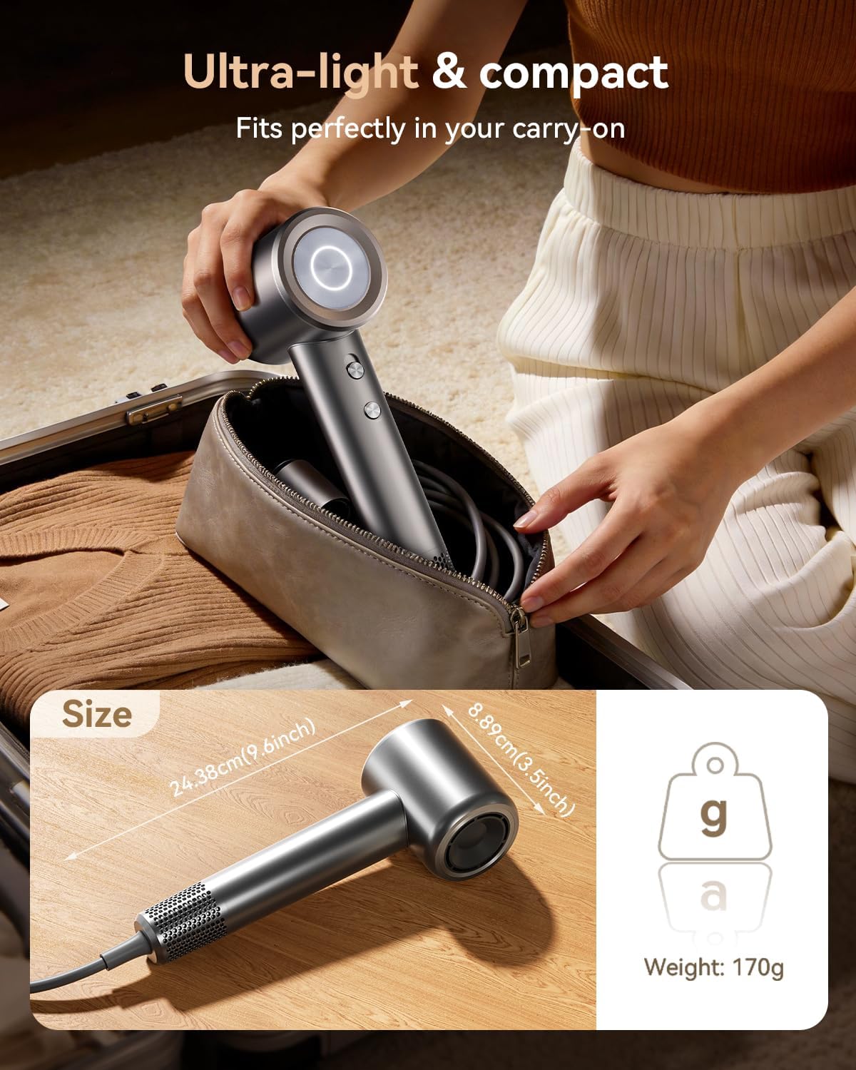 Detalle de Hair Dryer with 160,000 RPM Brushless Motor