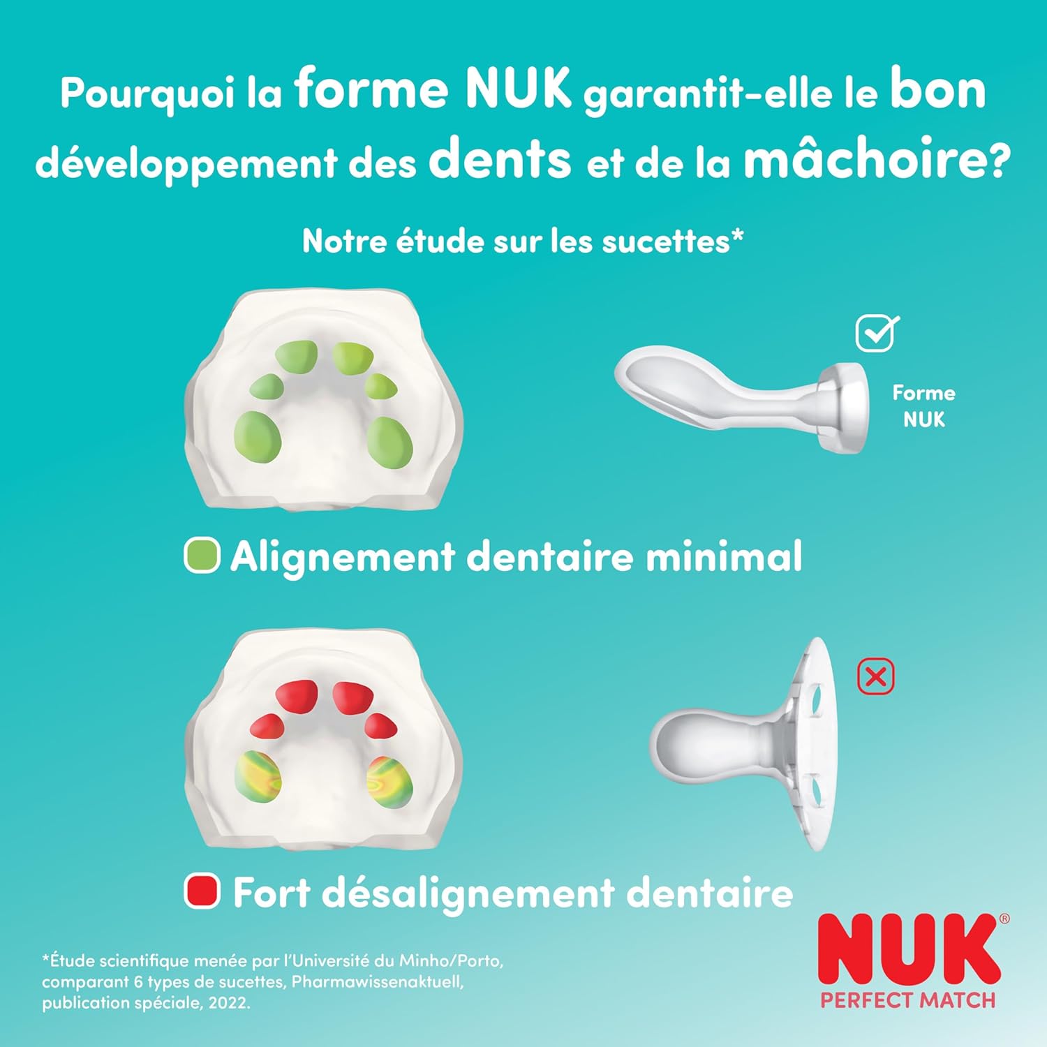 Thumbnail 5 de NUK Perfect Match Air Day & Night Tétines 0-6 mois – Lot de 4, phosphorescentes et orthodontiques