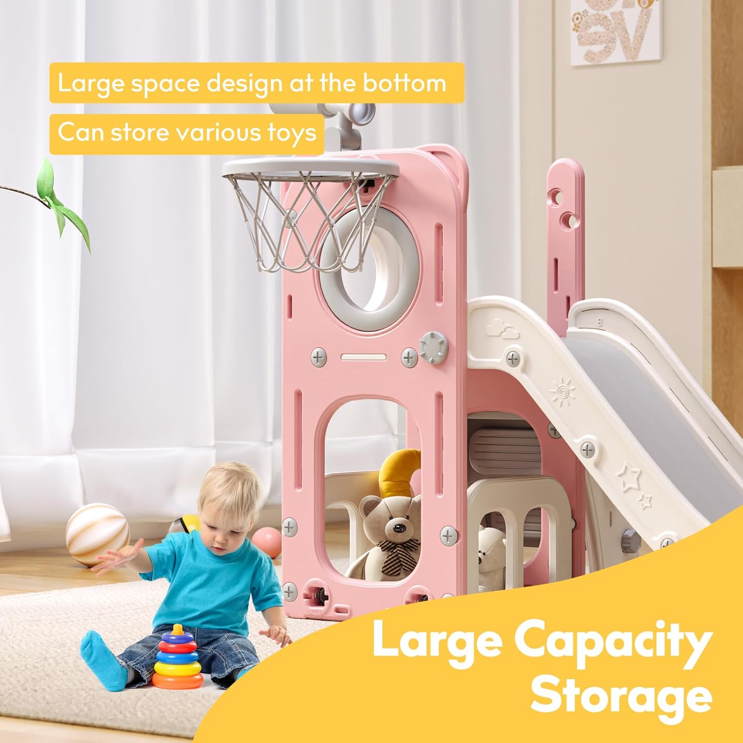 Thumbnail 4 de 6 in 1 Toddler Playset with Slide 1️⃣