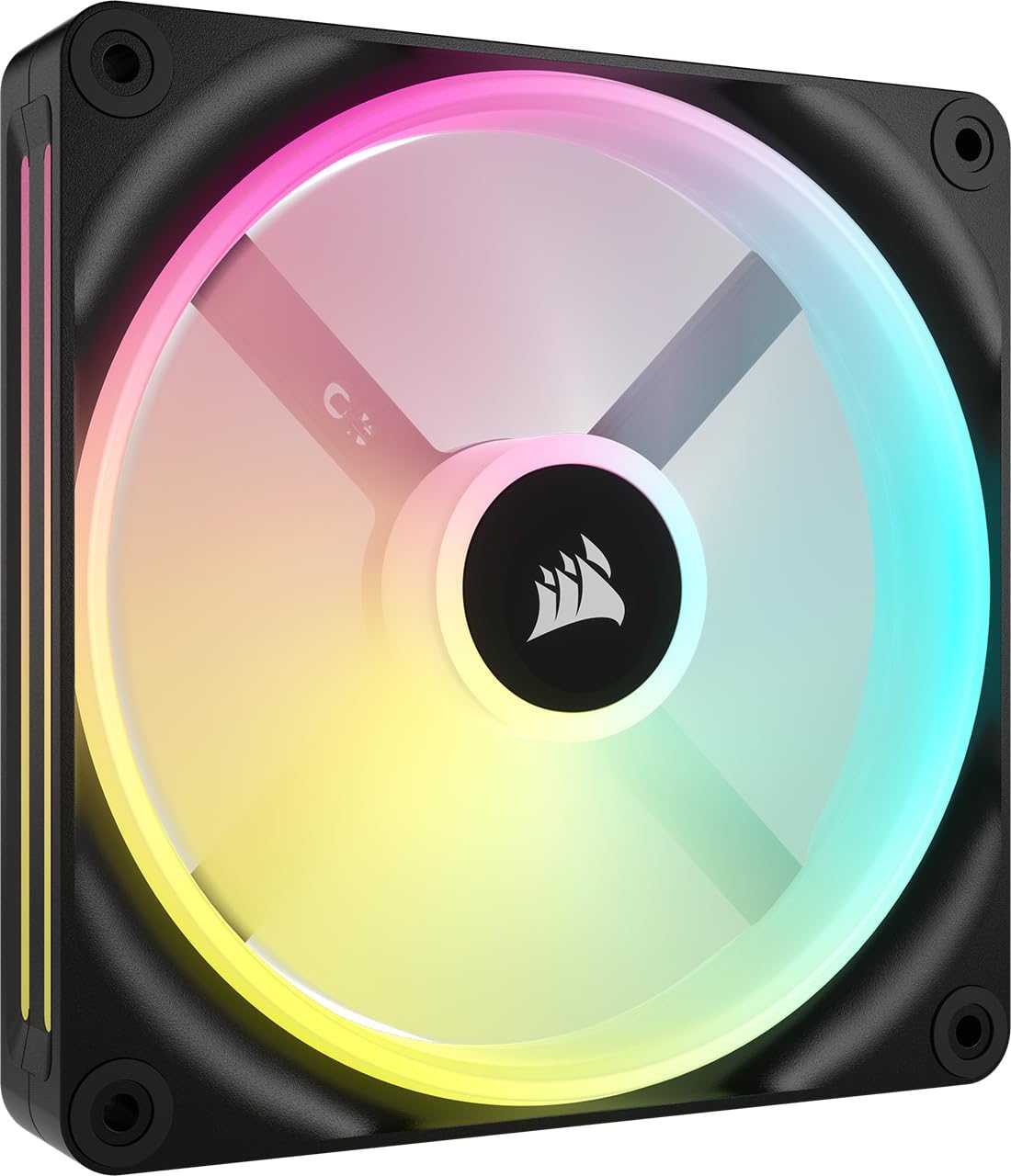 Detalle de Corsair iCUE LINK QX140 RGB Magnetic Dome Lüfter (140 mm) – Schwarz