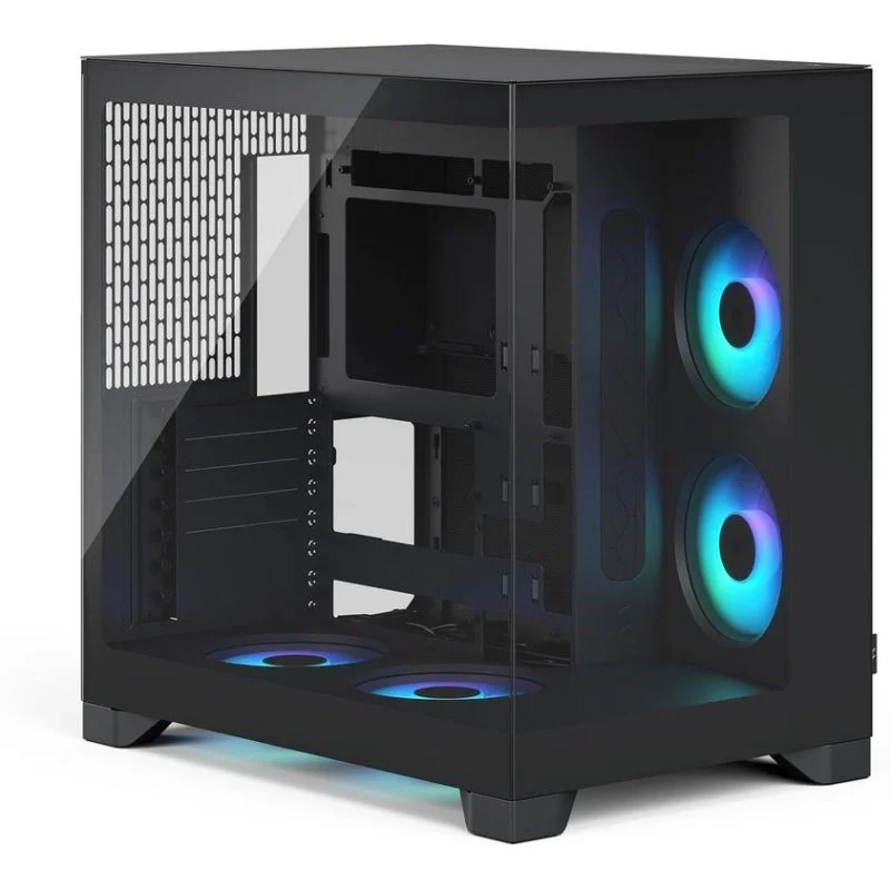 Detalle de Caja Fractal Design Pop 2 Vision Black RGB: torre ATX con estilo y flujo de aire para gaming