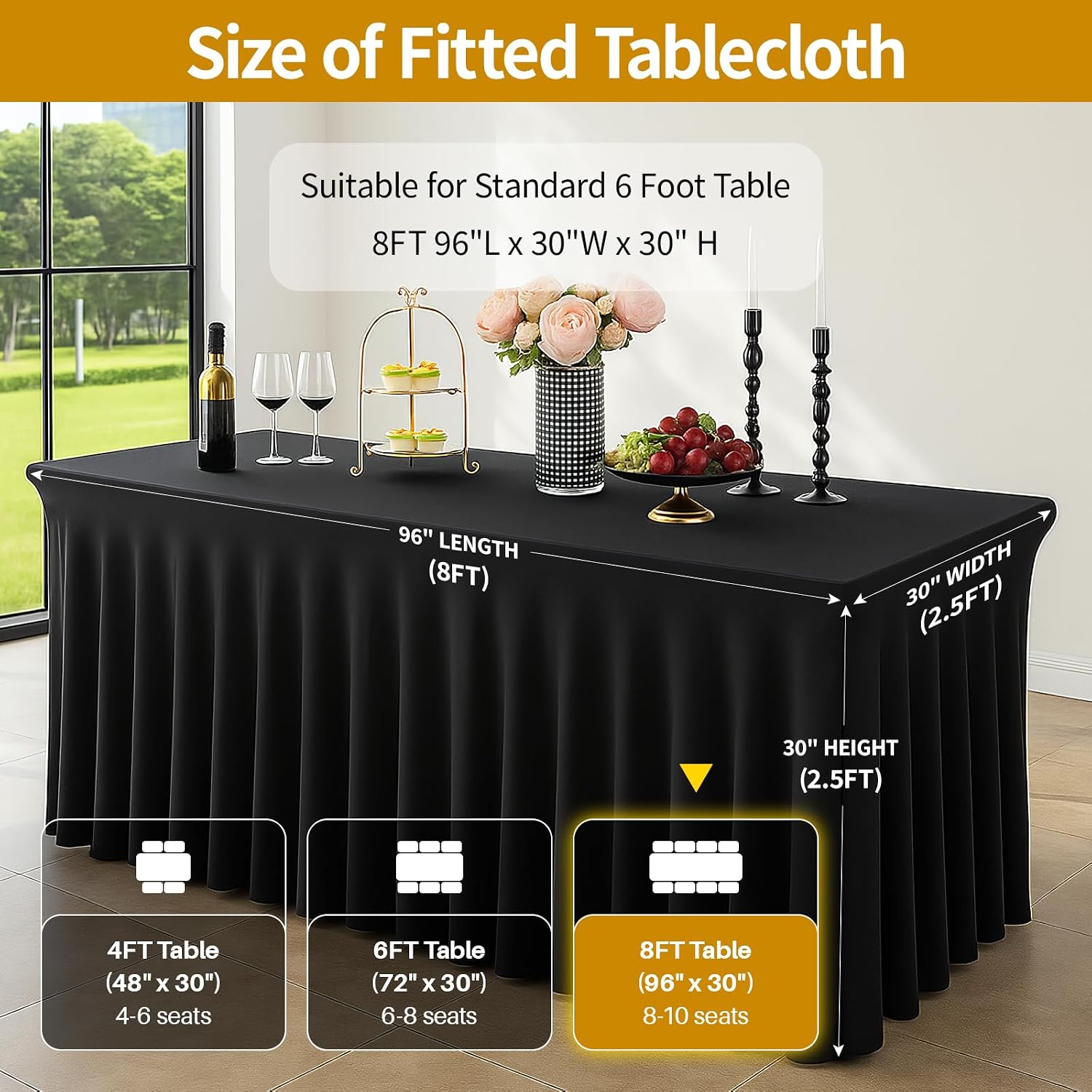 Detalle de Deep Dream Fitted Tablecloth, 8-Foot