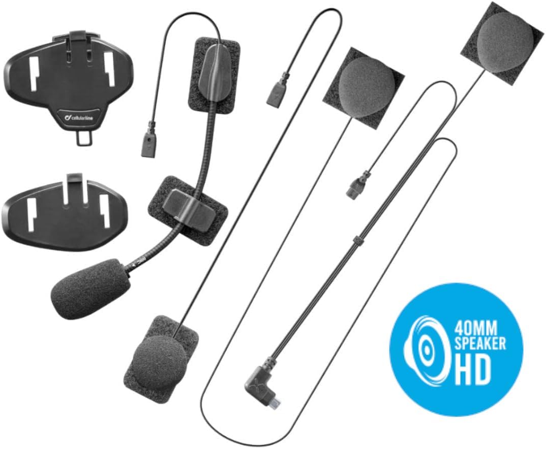 Detalle 2 de INTERPHONE Link HD Doble 🚴♂️ Intercom de Casco Moto, GPS, IPX67