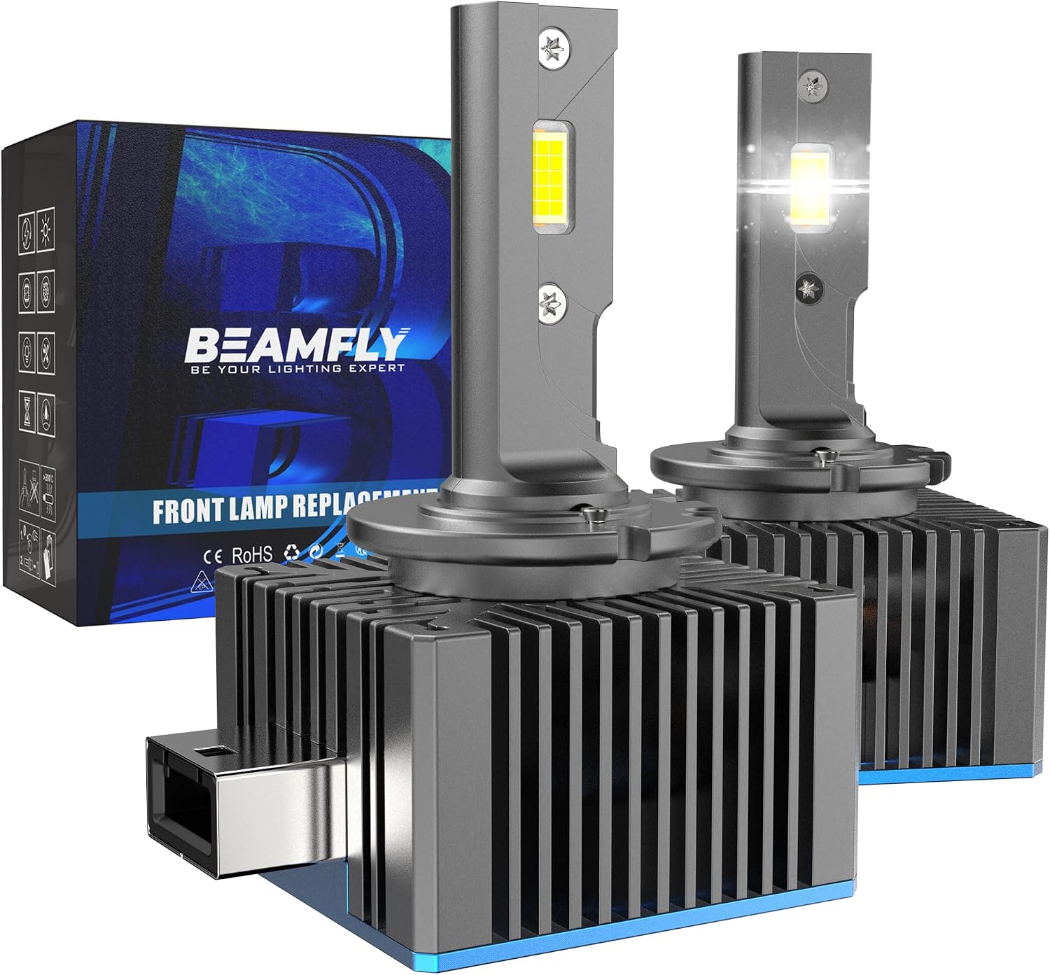 Detalle de BEAMFLY D1S 36000LM Bombillas LED para coche