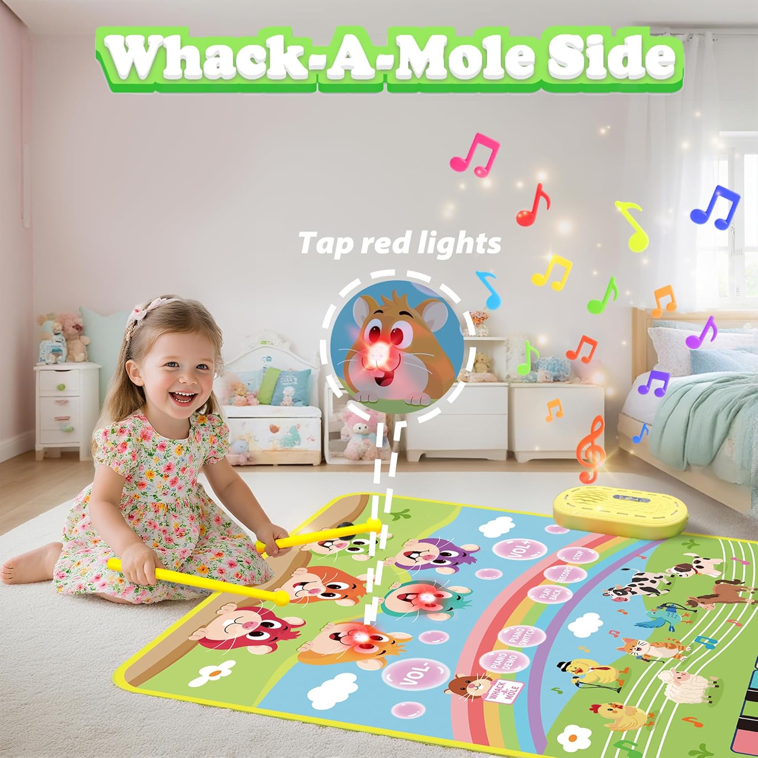 Detalle 2 de MOMUSE 3-in-1 Musical Play Mat 80x60cm