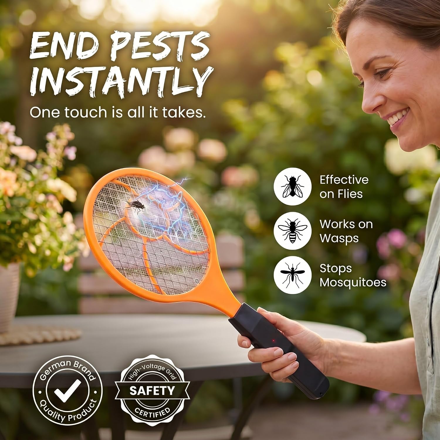 Thumbnail 1 de GOODS+GADGETS Electric Fly Swatter, 44.5 cm Battery-Powered Racket