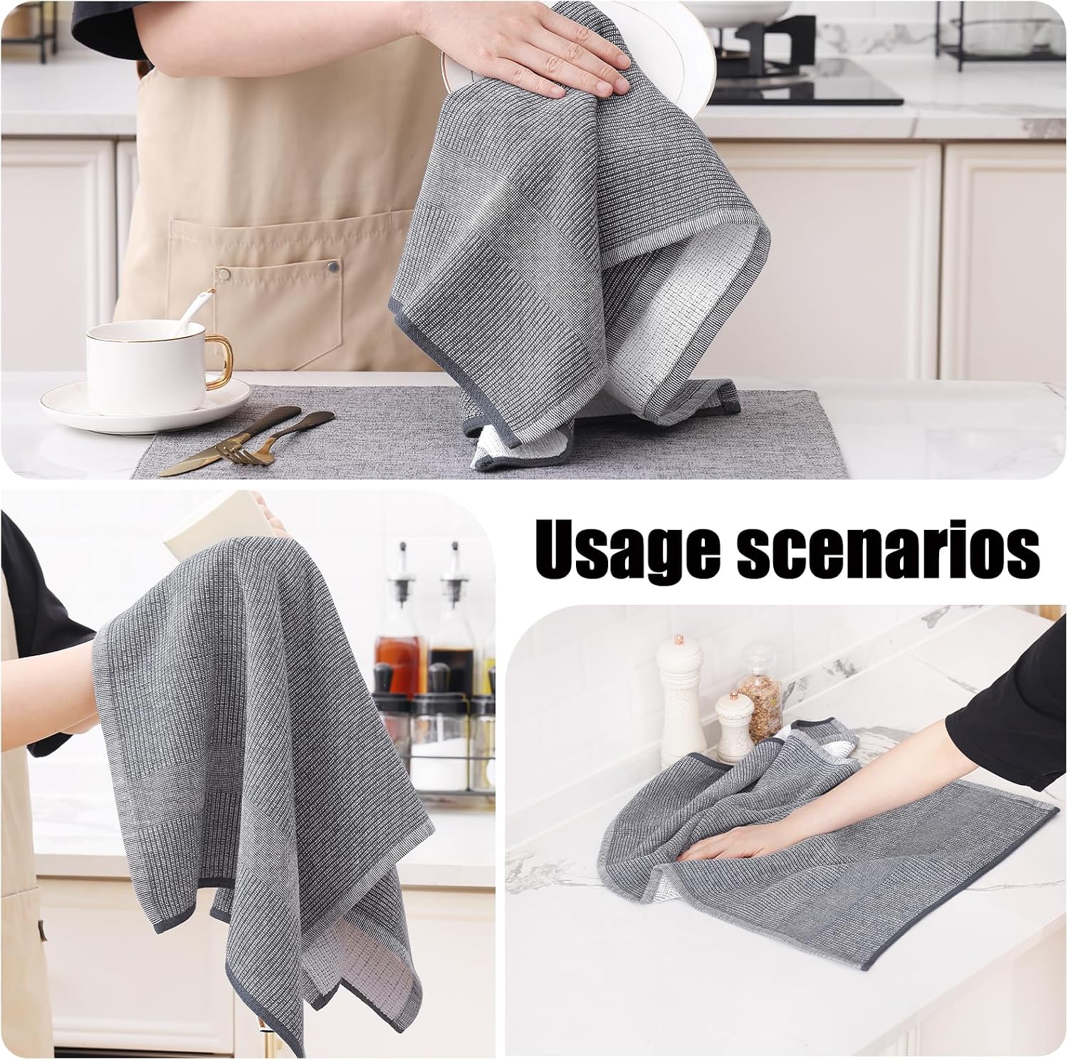 Detalle 2 de Homaxy Premium Kitchen Towels 18x28 in