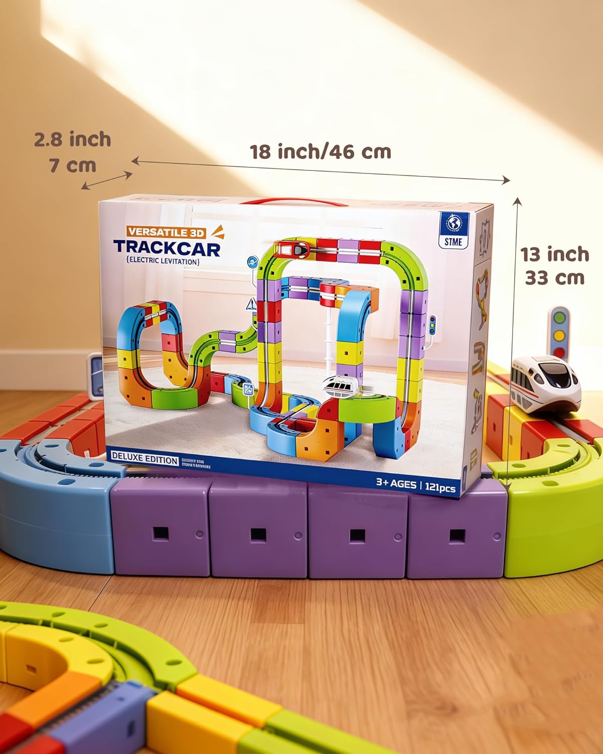 Thumbnail 6 de Innovakids 3D Magic Rail Cube Electric Train Set 121PCS: A 3D STEM Building Toy for Creative Play