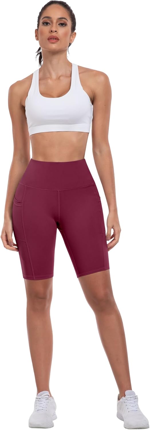 Thumbnail 1 de ATHVOTAR Biker Shorts Women with Pockets - High Waisted 3/5/8 Inches for Workout