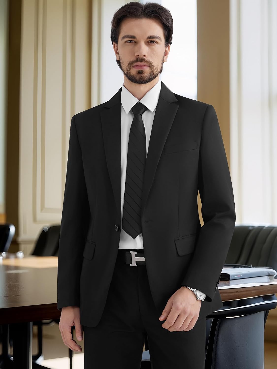 Detalle 1 de MAGE MALE Men's Sport Coat, Polyester Blend