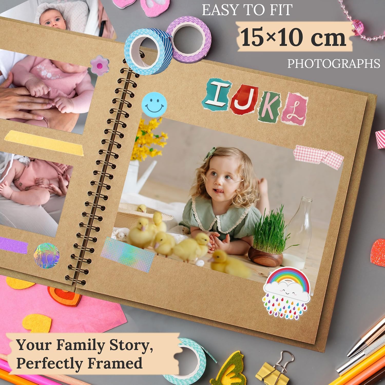 Thumbnail 2 de Hiwhy Fotoalbum 18x18 cm Scrapbook 📷