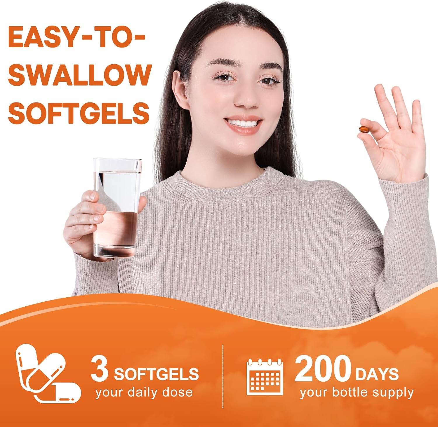 Thumbnail 6 de BEWORD Pumpkin Seed Oil- 600 Softgels with Saw Palmetto, Cold-Pressed