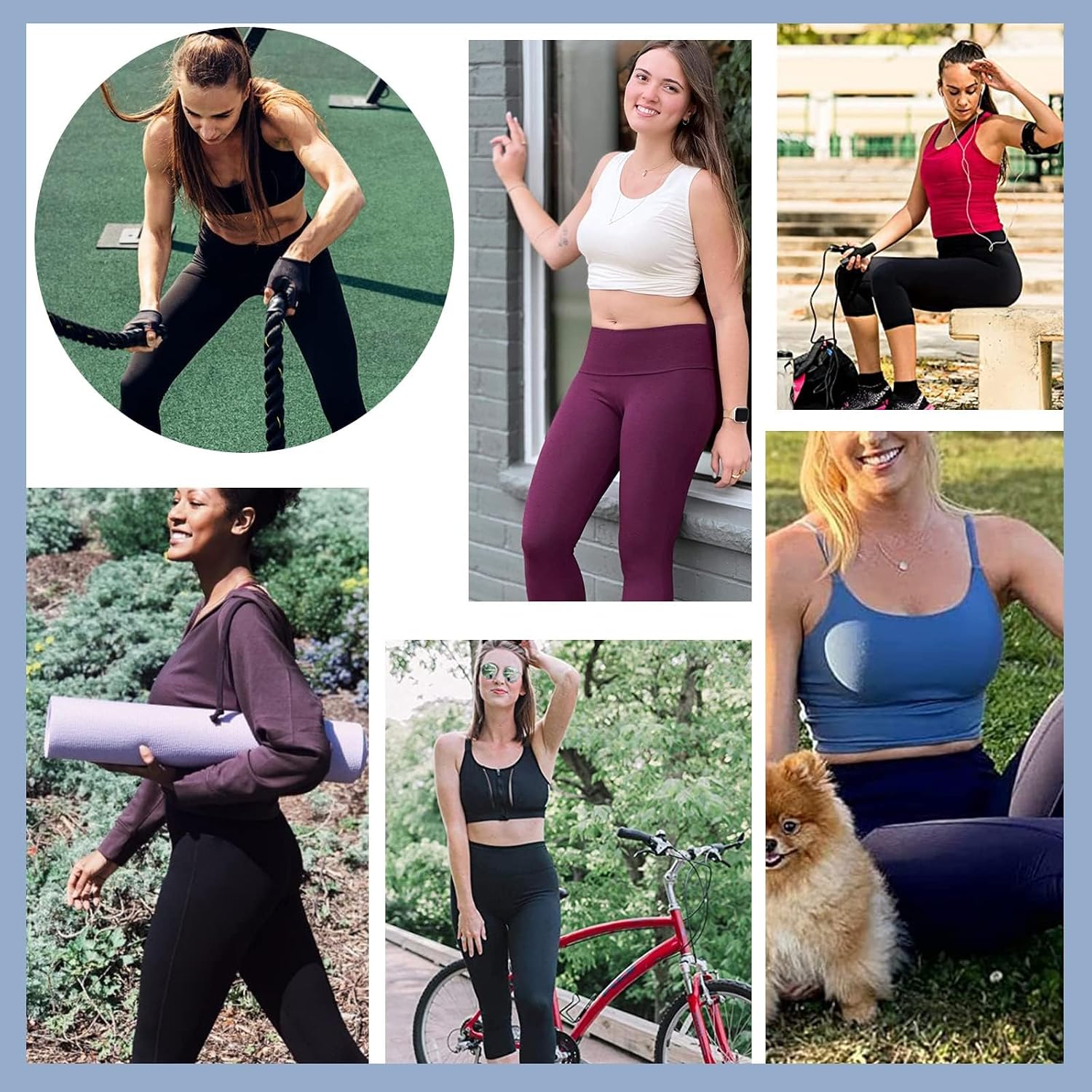 Detalle de SYRINX 3-Pack Pocket Leggings, 92% Polyester