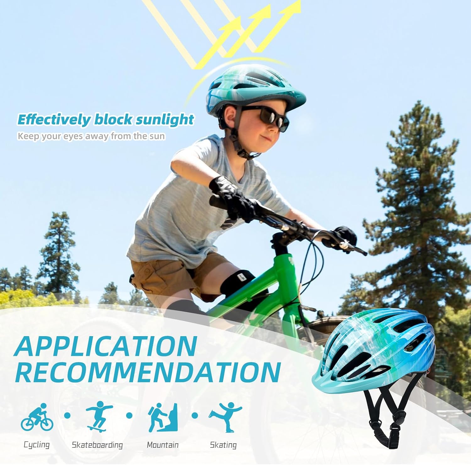 Thumbnail 6 de Kids bike helmet for boys and girls