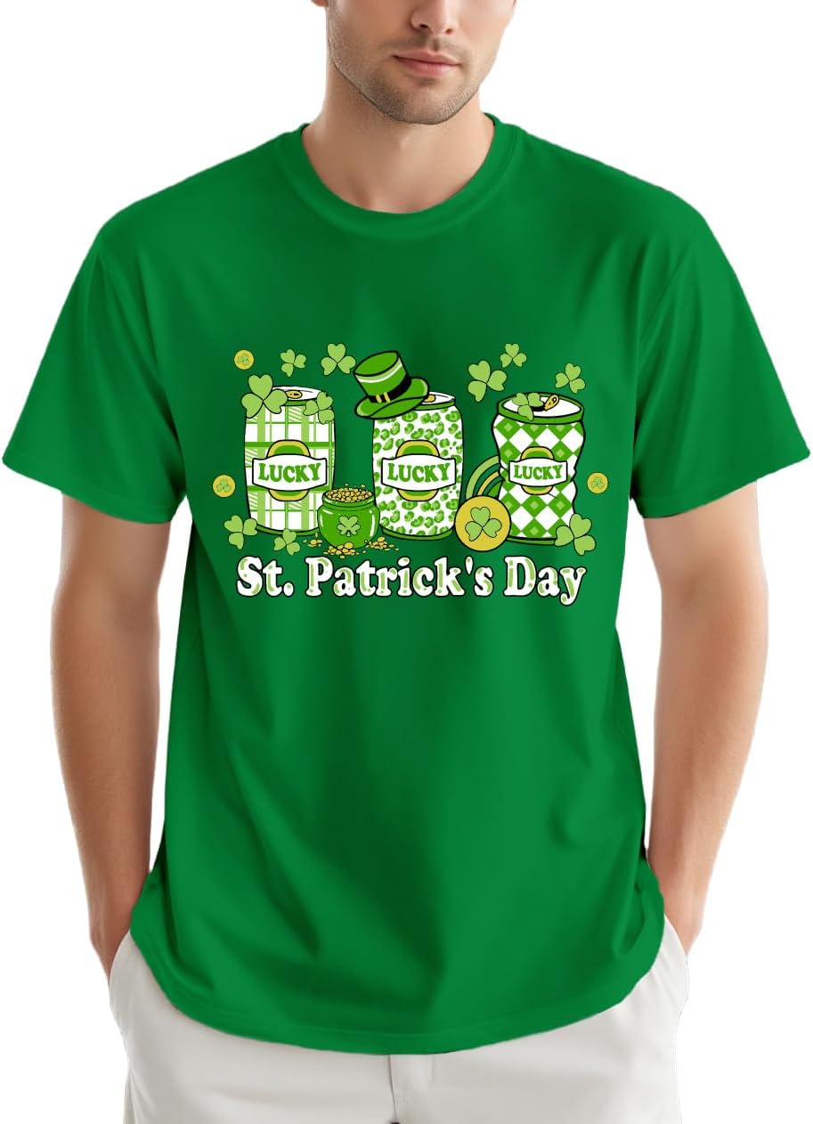 Thumbnail 6 de SUWATOIN St Patrick's Day T Shirt for Men – Shamrock and Beer Lover Tee