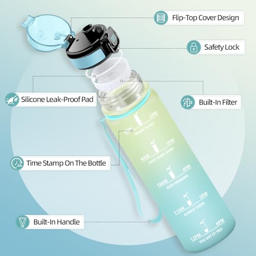 Detalle 1 de Motswedi Botella Agua 1 L diseño a prueba de fugas
