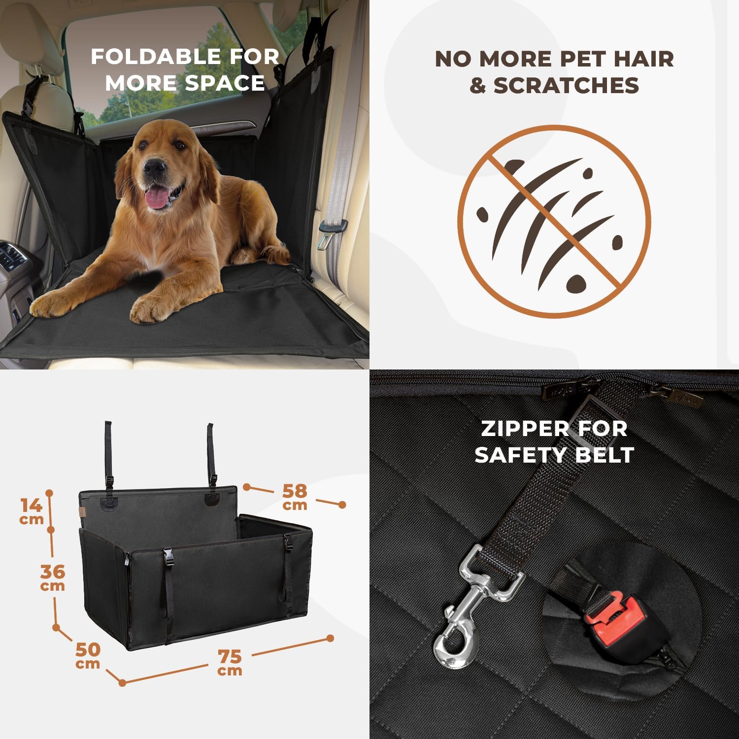 Thumbnail 5 de Wuglo Extra Stable Dog Car Seat 26 kg