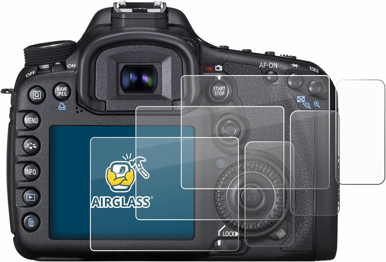 Detalle 2 de BROTECT Protector Cristal Canon EOS 7D 3 Unidades