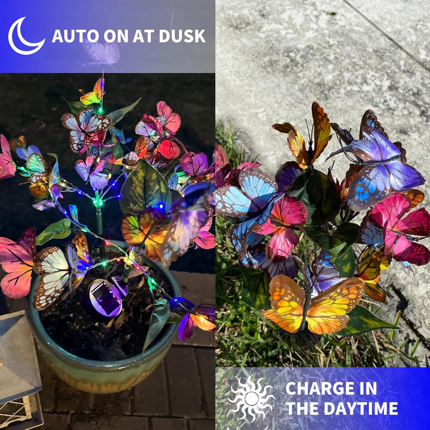 Thumbnail 2 de Oreunik Butterfly solar lights 2 pack
