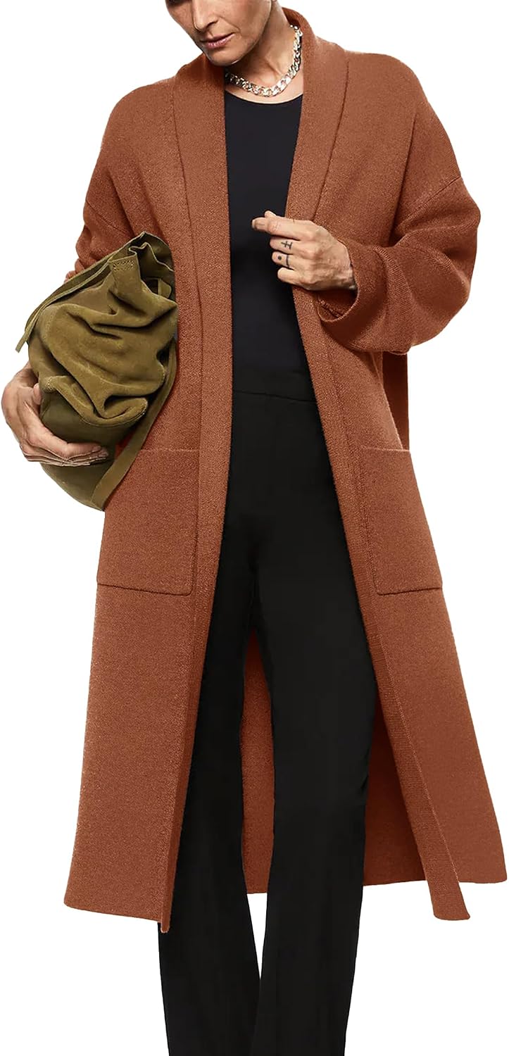 Thumbnail 6 de Long Sleeve Maxi Cardigan Oversized 1 Pocketed Sweater Coat