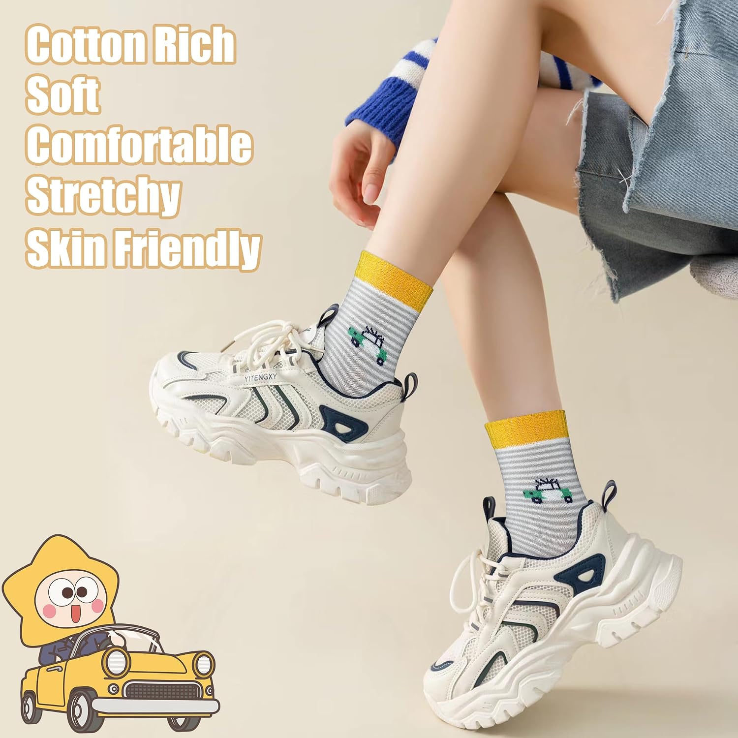 Thumbnail 4 de GENTABY Boys Cotton Socks 10 Pack