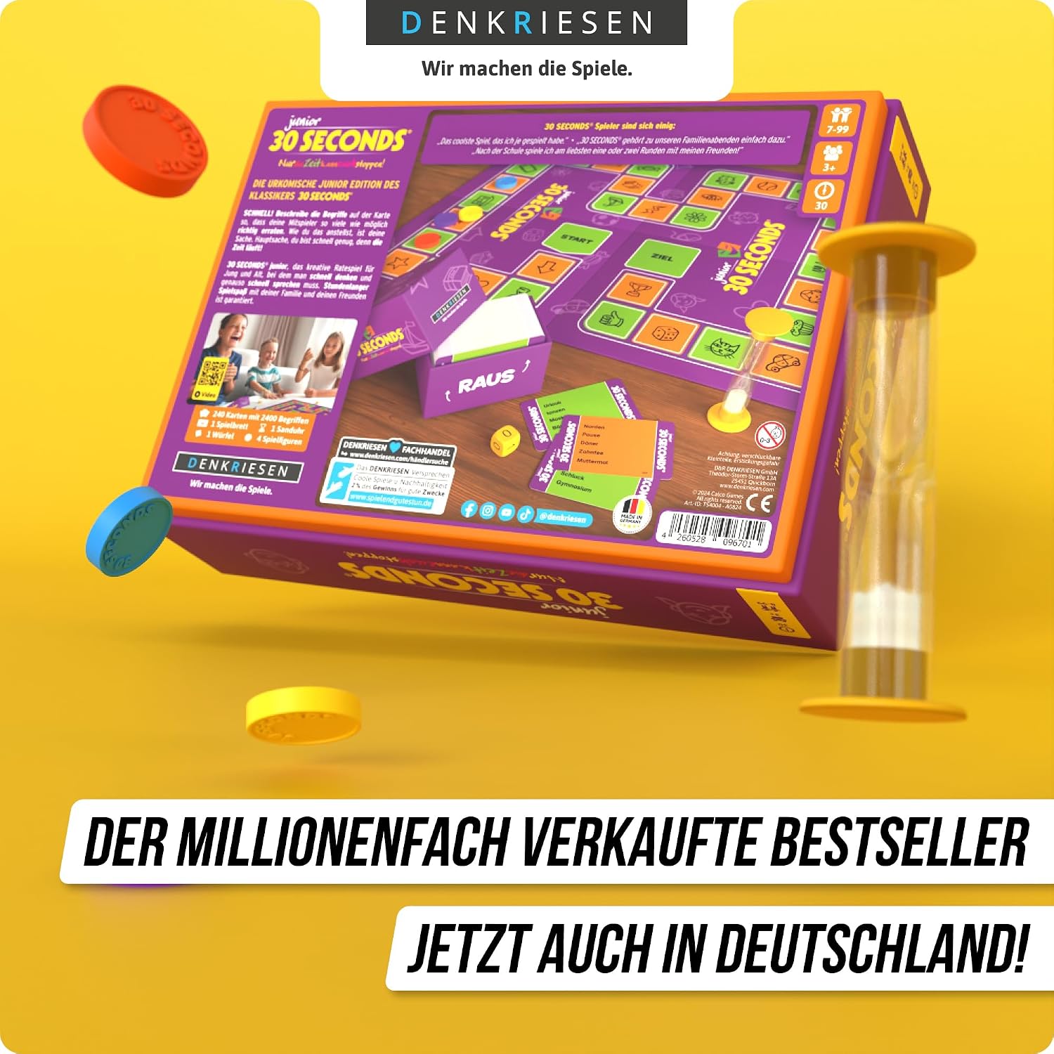 Detalle 2 de DENKRIESEN 30 Seconds Junior Partyspiel ab 7