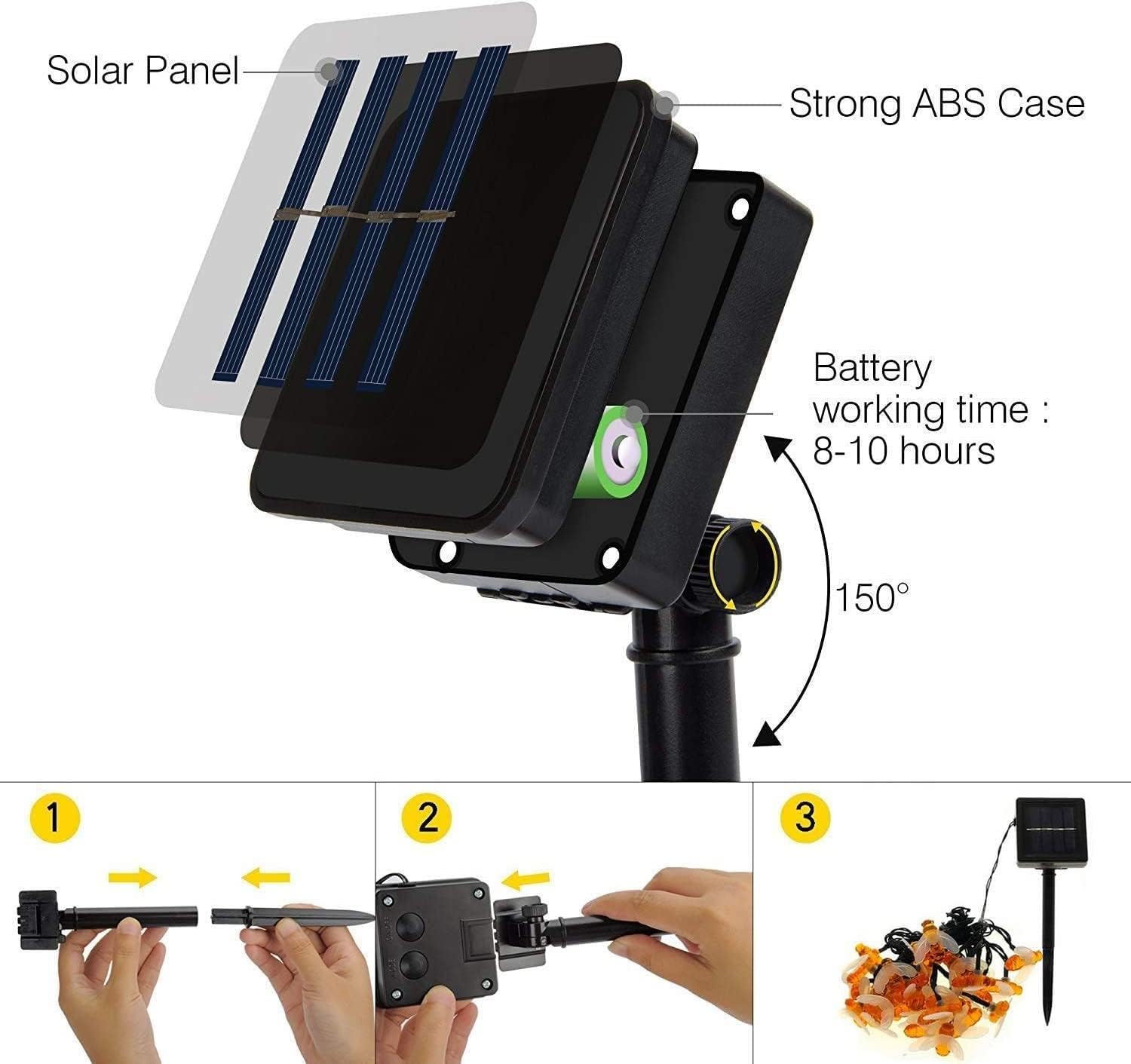 Thumbnail 5 de Augone Honey Bee solar lights 50 LEDs