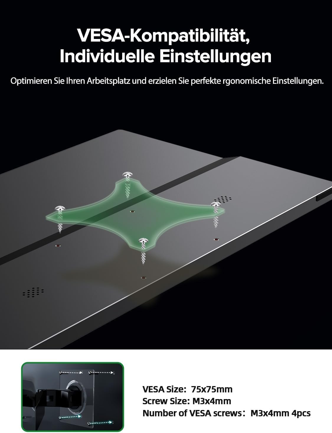 Detalle de UPERFECT Portable Monitor Touchscreen 15,6" (IPS, Full HD, matt, HDR) mit Dual USB‑C und VESA