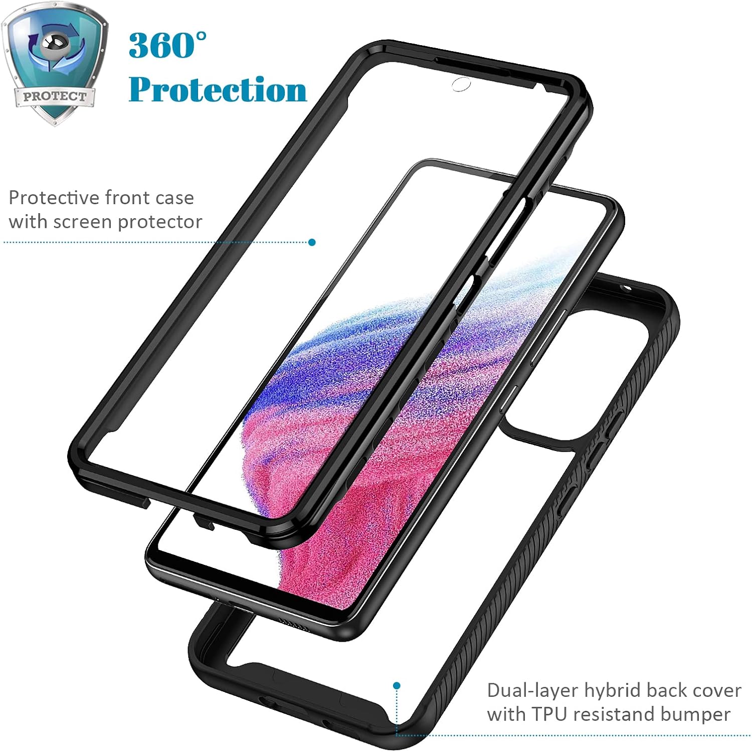 Detalle 2 de seacosmo Galaxy A53 5G Case 360° Protection