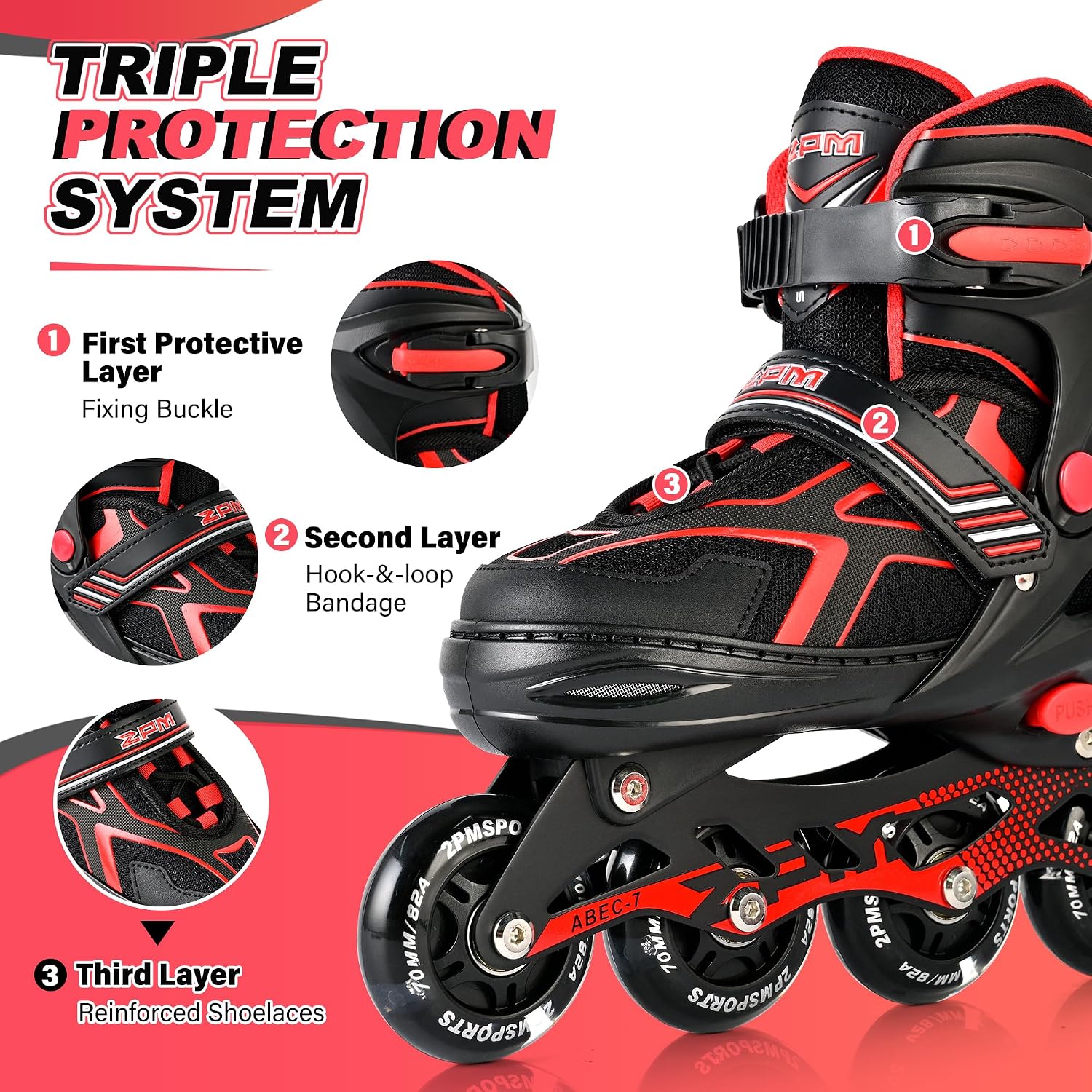 Thumbnail 3 de 2PM SPORTS Adjustable Inline Skates