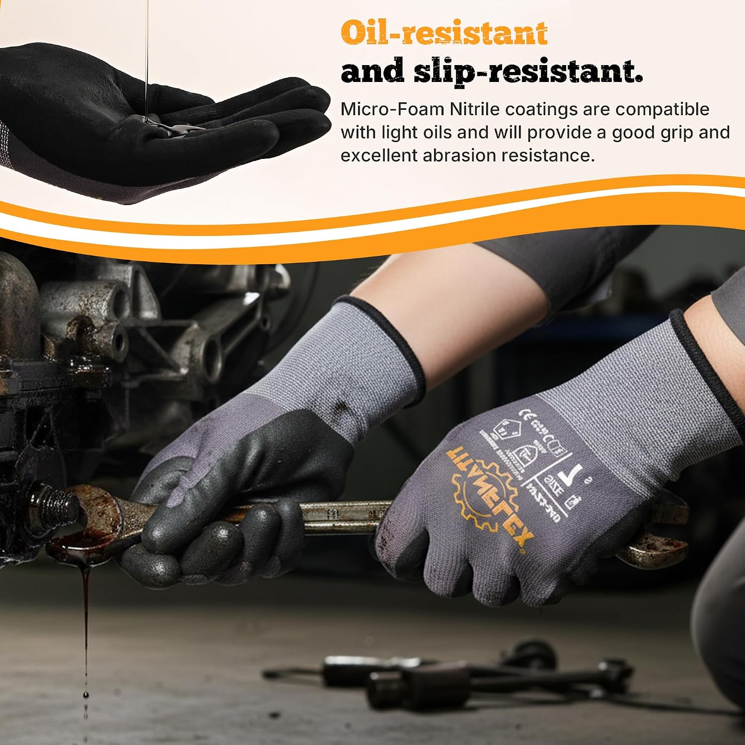 Detalle de TitanFlex Work Gloves, Large