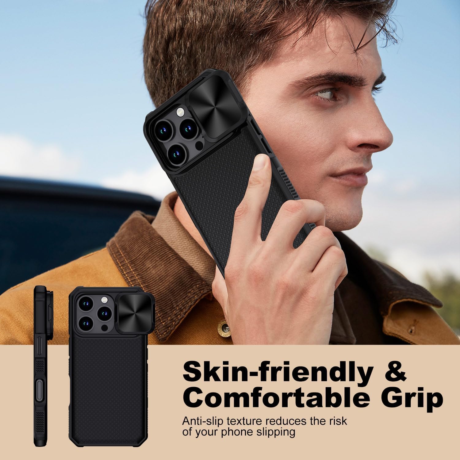 Thumbnail 6 de XTCASE Coque iPhone 16 Pro Magnétique avec Protection Caméra et Coulisse – Noir