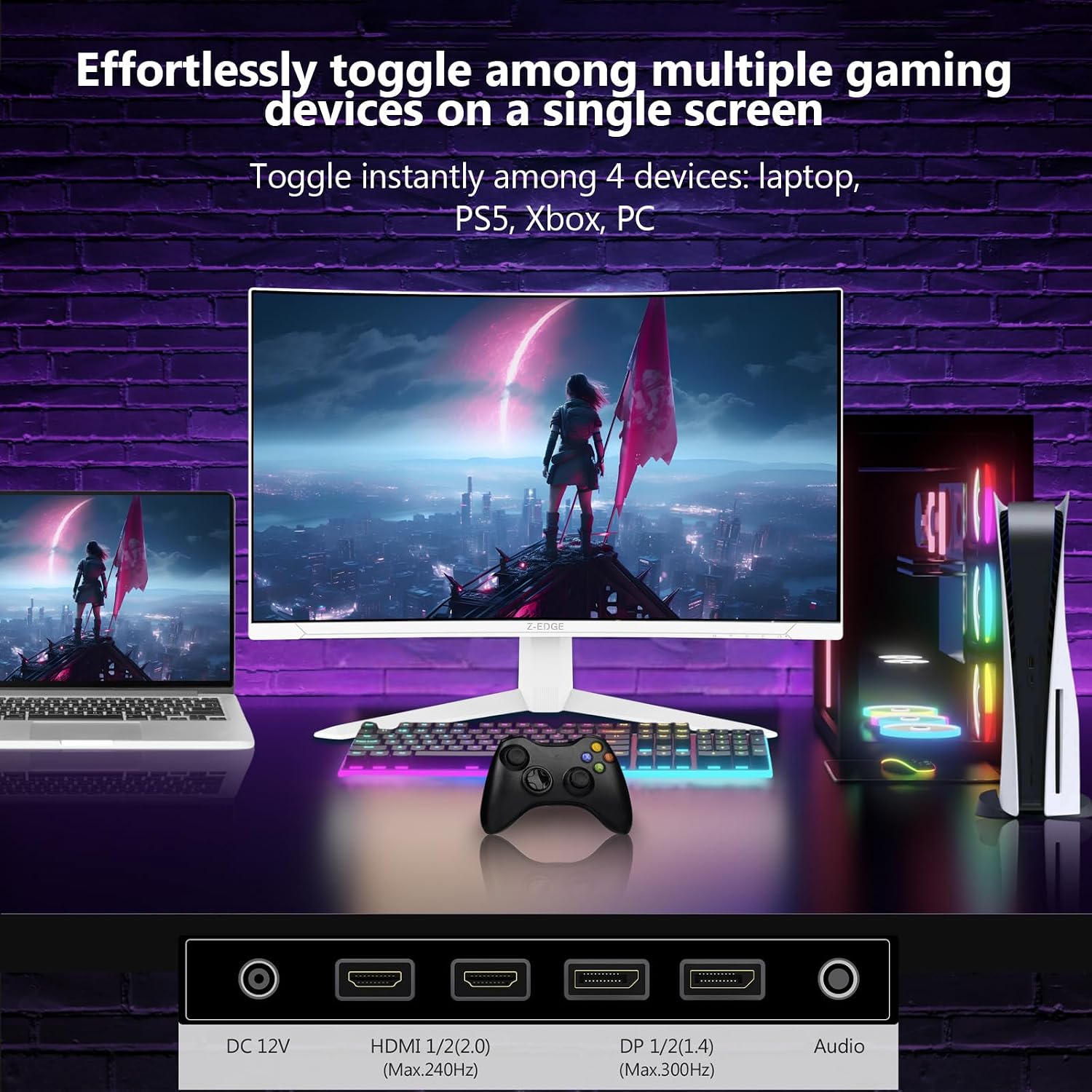 Thumbnail 6 de Z-Edge 27" écran PC gamer incurvé 300Hz 🖥