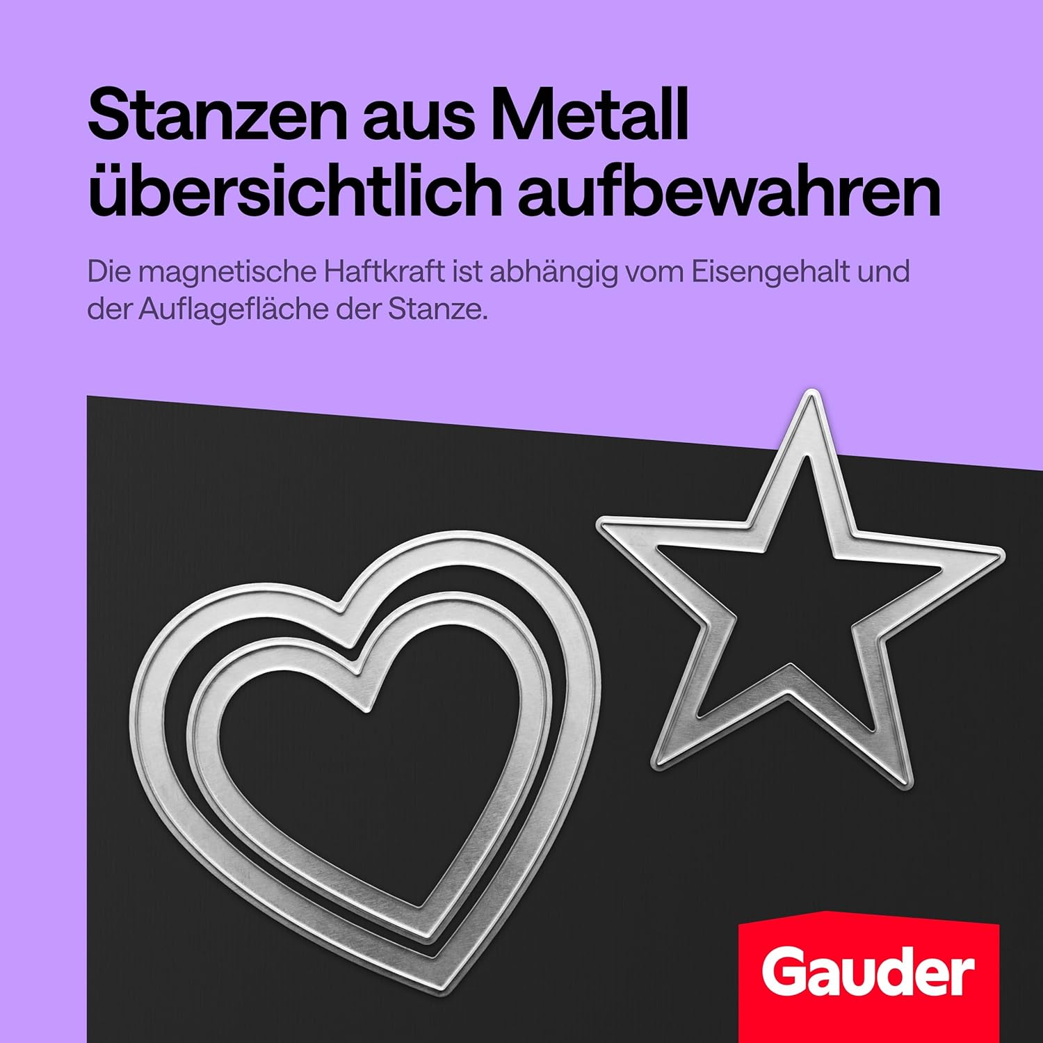 Thumbnail 5 de GAUDER Magnetfolie selbstklebend stark (5 Stück, 153 x 102 mm) – zuschneidbare Magnetmatte für Fotos, Basteln & Stanzschablonen