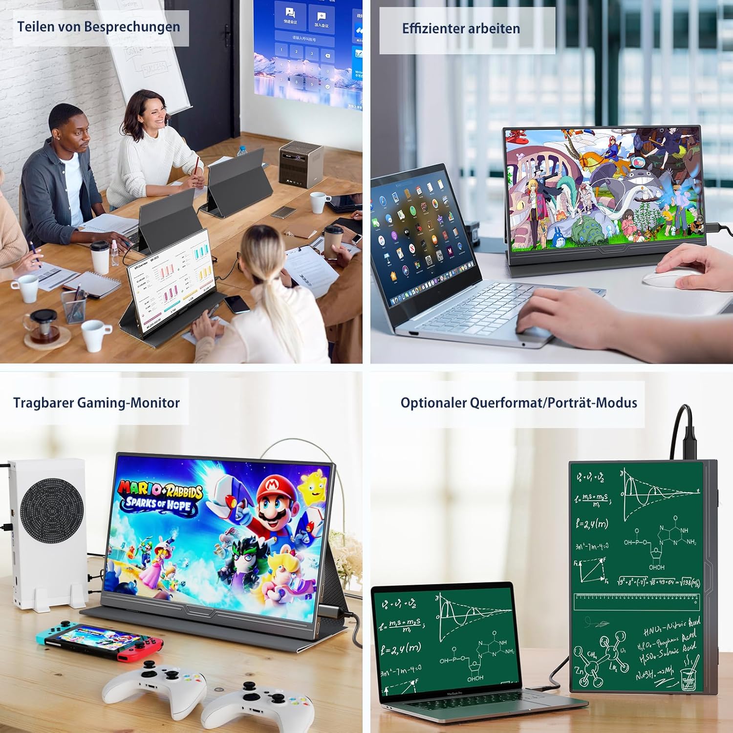 Thumbnail 6 de CUIUIC Portable Monitor 15,6" FHD Tragbarer Bildschirm