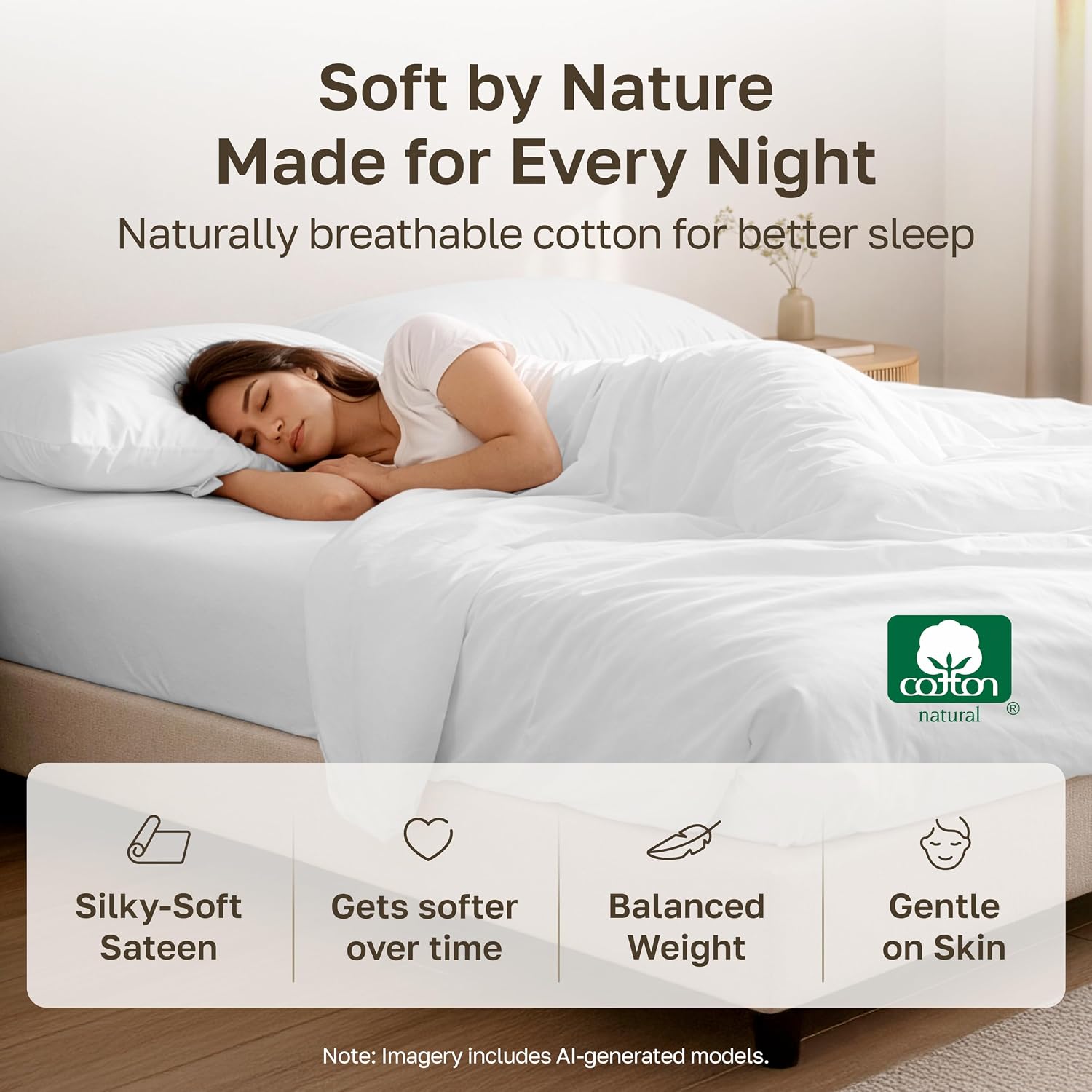 Thumbnail 6 de California Design Den Fitted Sheets 400 TC