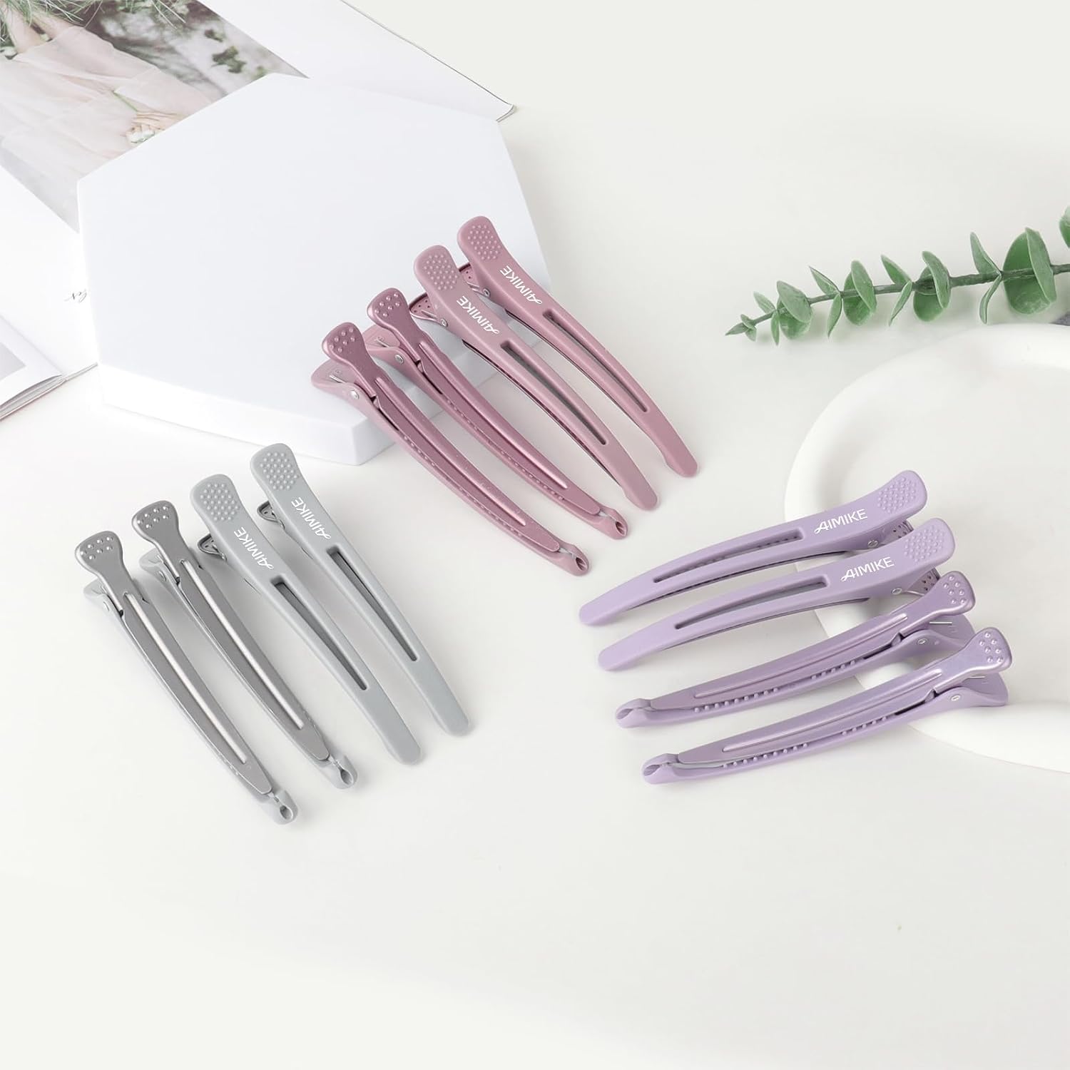 Thumbnail 6 de AIMIKE 12 Haarklammern Morandi – hochwertige Haarklämmer für präzises Styling