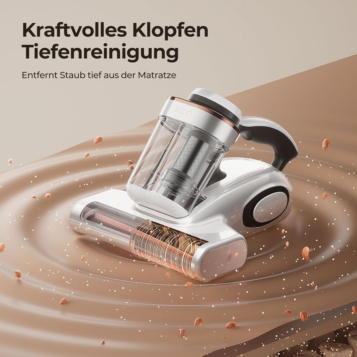 Thumbnail 6 de JIGOO J300 Milbensauger mit Staubmilben-Sensor – effektive Matratzenreinigung inkl. UV-Licht